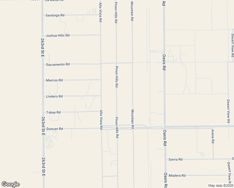map of restaurants, bars, coffee shops, grocery stores, and more near 12273 Pinon Hills Road in Pinon Hills