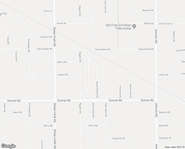 map of restaurants, bars, coffee shops, grocery stores, and more near 12288 Desert Ranch Road in Phelan