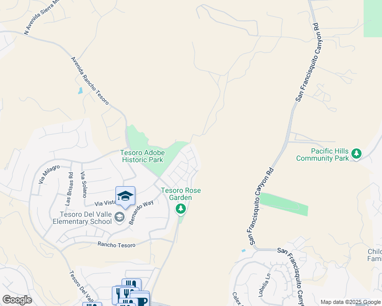 map of restaurants, bars, coffee shops, grocery stores, and more near 29378 Dakota Drive in Los Angeles County