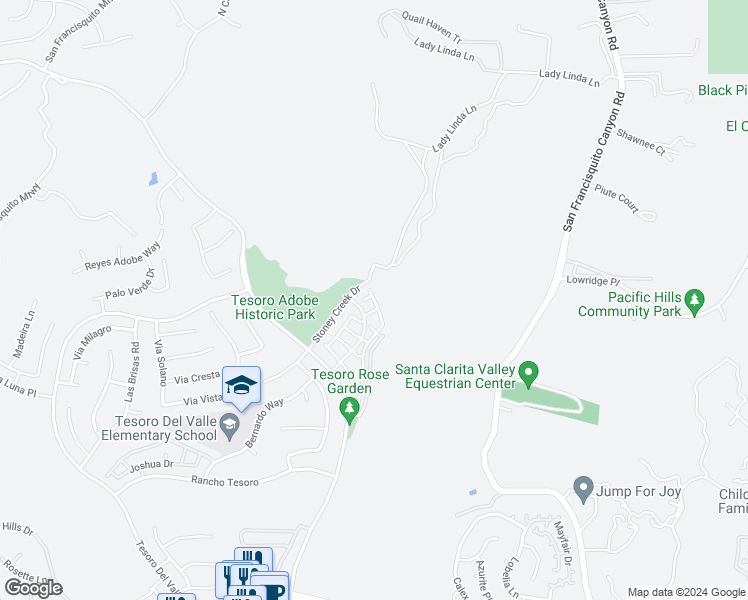 map of restaurants, bars, coffee shops, grocery stores, and more near 29382 Dakota Drive in Los Angeles County