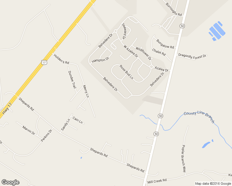 map of restaurants, bars, coffee shops, grocery stores, and more near 215 Belvedere Drive in Holly Ridge