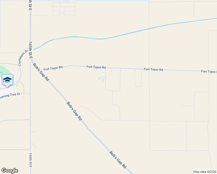map of restaurants, bars, coffee shops, grocery stores, and more near 17120 Fort Tejon Rd in Llano