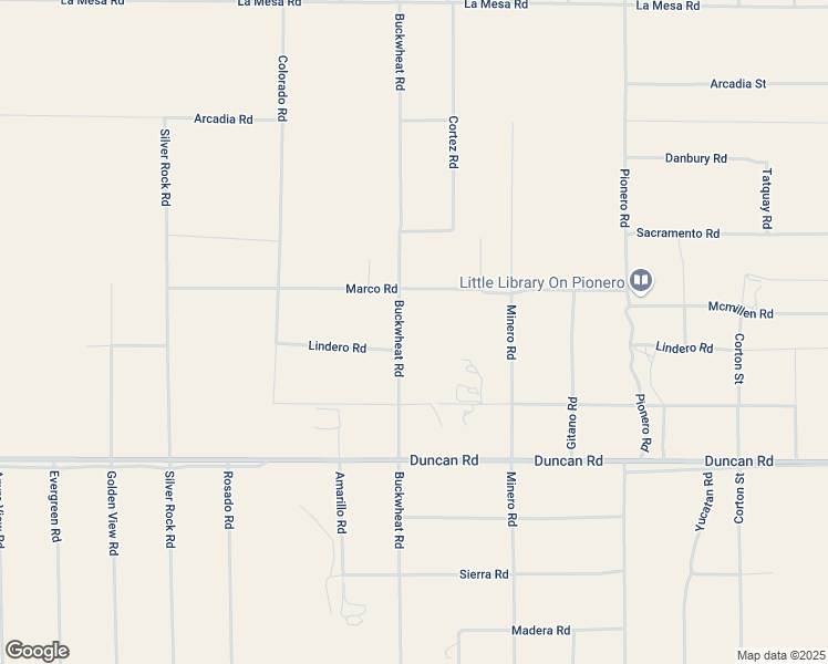 map of restaurants, bars, coffee shops, grocery stores, and more near 12345 Buckwheat Road in Phelan