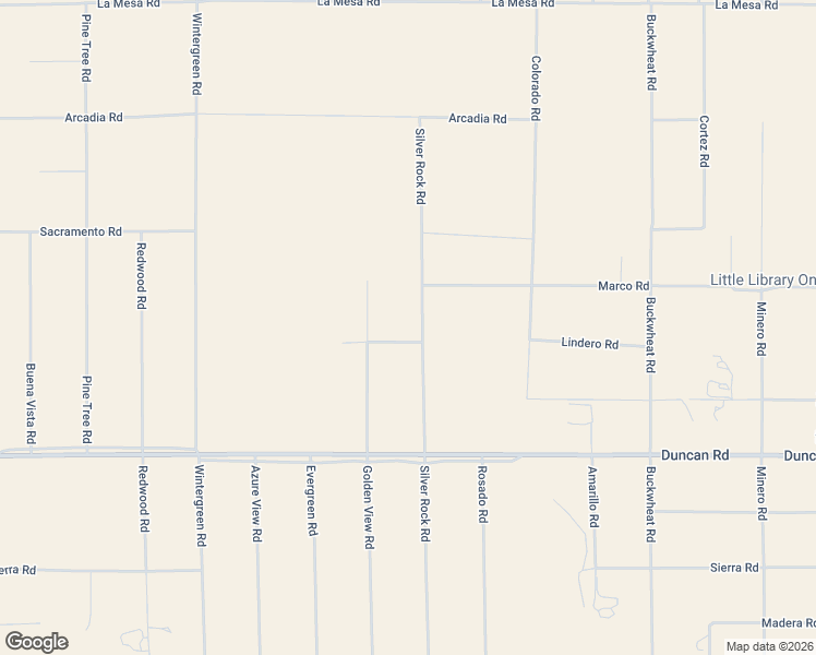 map of restaurants, bars, coffee shops, grocery stores, and more near 12326 Silver Rock Road in Piñon Hills