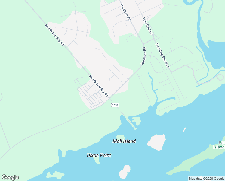 map of restaurants, bars, coffee shops, grocery stores, and more near 450 Hardison Road in Holly Ridge