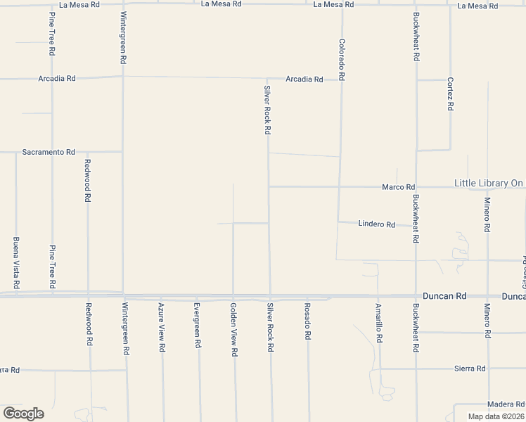 map of restaurants, bars, coffee shops, grocery stores, and more near 12326 Silver Rock Road in Piñon Hills