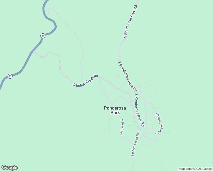 map of restaurants, bars, coffee shops, grocery stores, and more near 4501 South Indian Creek Road in Prescott