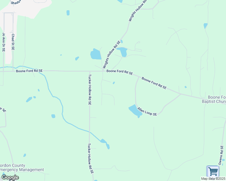 map of restaurants, bars, coffee shops, grocery stores, and more near 132 Maloy Lane Southeast in Calhoun