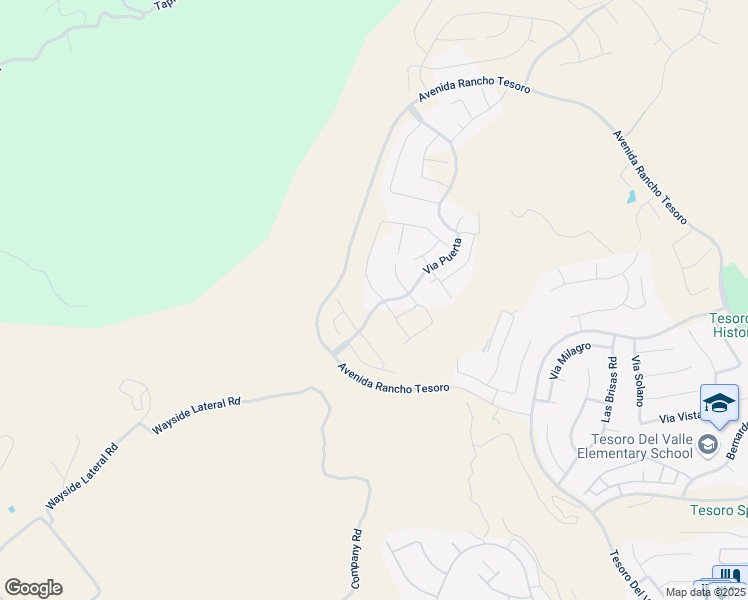 map of restaurants, bars, coffee shops, grocery stores, and more near 29375 Via Diamante in Santa Clarita