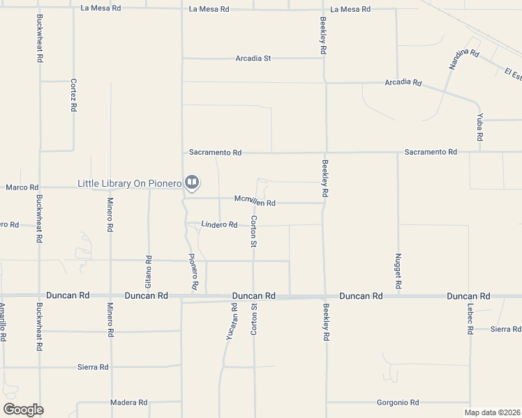 map of restaurants, bars, coffee shops, grocery stores, and more near 3119 Mcmillen Road in Pinon Hills