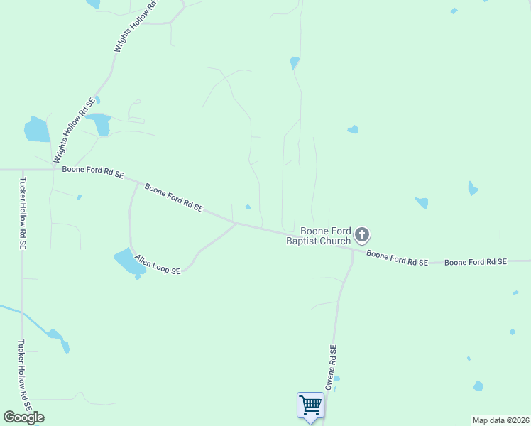 map of restaurants, bars, coffee shops, grocery stores, and more near 105 Orchard Way Southeast in Calhoun