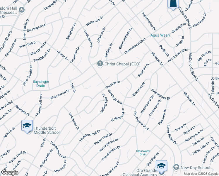 map of restaurants, bars, coffee shops, grocery stores, and more near 3705 Saratoga Avenue in Lake Havasu City