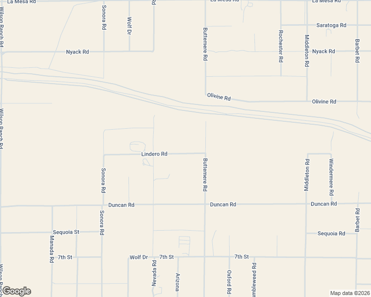 map of restaurants, bars, coffee shops, grocery stores, and more near 7210 Lindero Road in Phelan