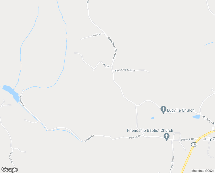 map of restaurants, bars, coffee shops, grocery stores, and more near 389 Black Knob Church Road in Ranger