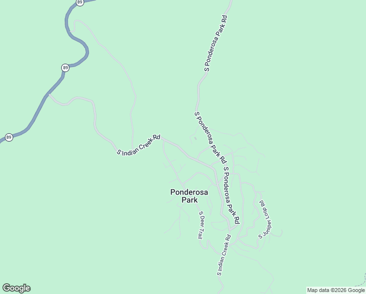 map of restaurants, bars, coffee shops, grocery stores, and more near 4501 South Indian Creek Road in Prescott