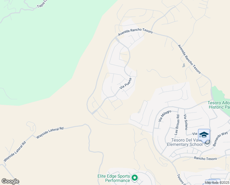 map of restaurants, bars, coffee shops, grocery stores, and more near 29368 Via Destello in Santa Clarita