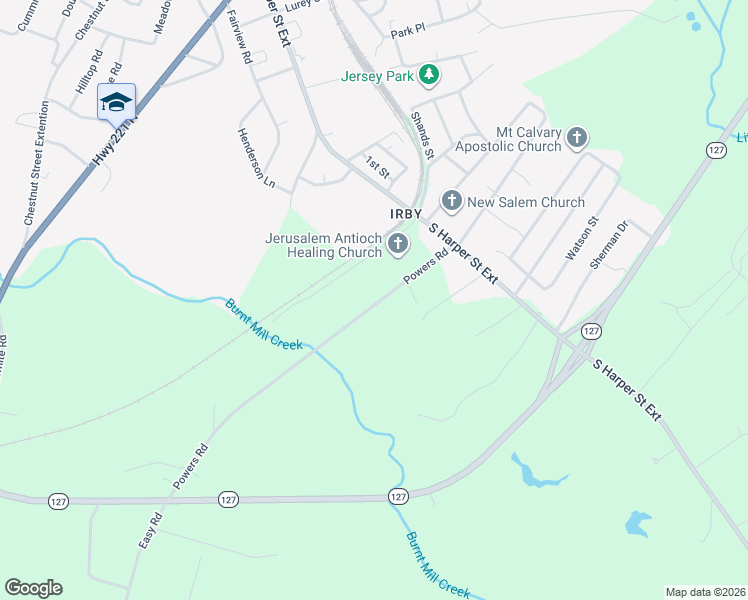 map of restaurants, bars, coffee shops, grocery stores, and more near 704 Powers Road in Laurens