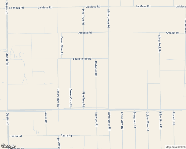 map of restaurants, bars, coffee shops, grocery stores, and more near 12384 Redwood Road in Pinon Hills