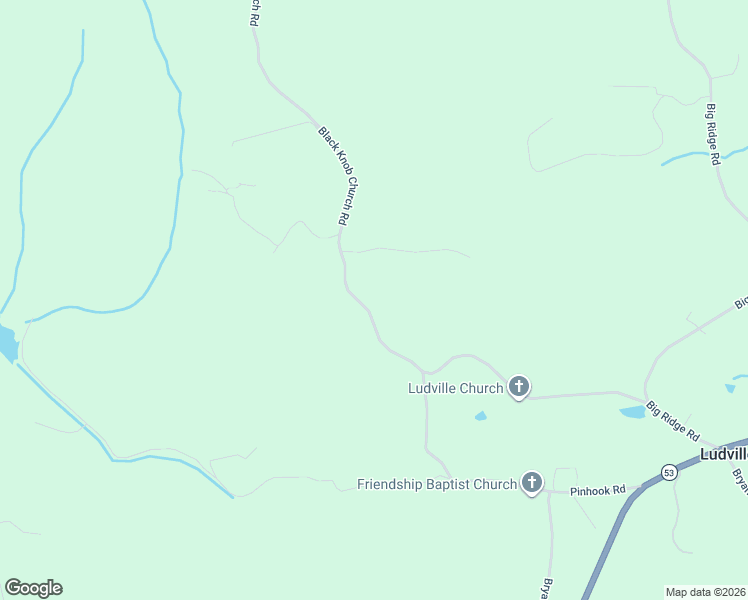 map of restaurants, bars, coffee shops, grocery stores, and more near 389 Black Knob Church Road in Ranger