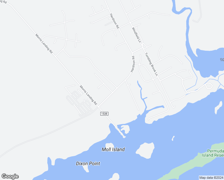 map of restaurants, bars, coffee shops, grocery stores, and more near 416 Hardison Road in Holly Ridge