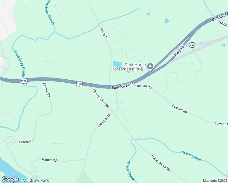 map of restaurants, bars, coffee shops, grocery stores, and more near 64 Belton Highway in Anderson