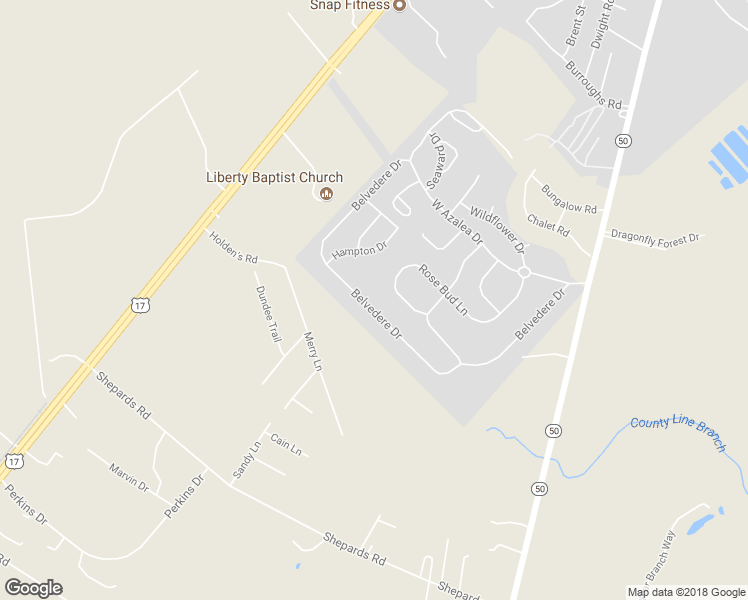 map of restaurants, bars, coffee shops, grocery stores, and more near 238 Belvedere Drive in Holly Ridge