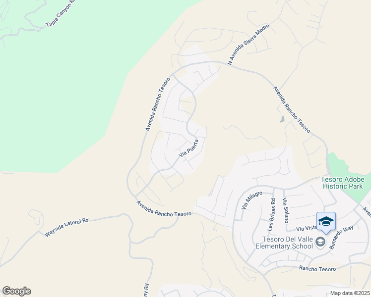 map of restaurants, bars, coffee shops, grocery stores, and more near 29464 Via Cantina in Santa Clarita