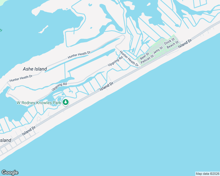 map of restaurants, bars, coffee shops, grocery stores, and more near 3794 Island Drive in North Topsail Beach