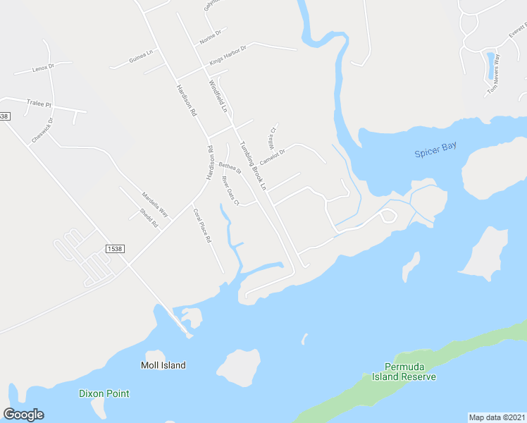 map of restaurants, bars, coffee shops, grocery stores, and more near Bethea Street in Holly Ridge