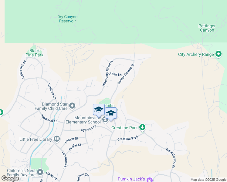 map of restaurants, bars, coffee shops, grocery stores, and more near 29119 Garnet Canyon Drive in Santa Clarita
