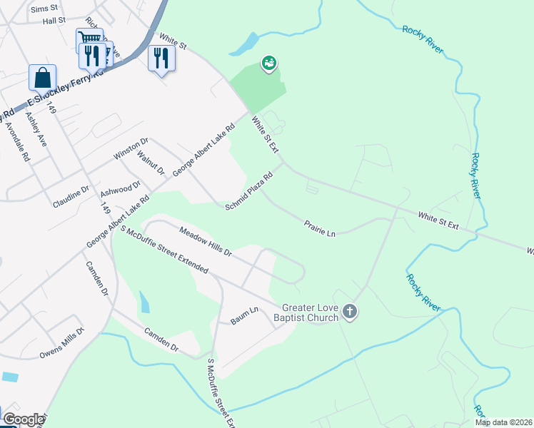 map of restaurants, bars, coffee shops, grocery stores, and more near 139 P-9-43 in Anderson