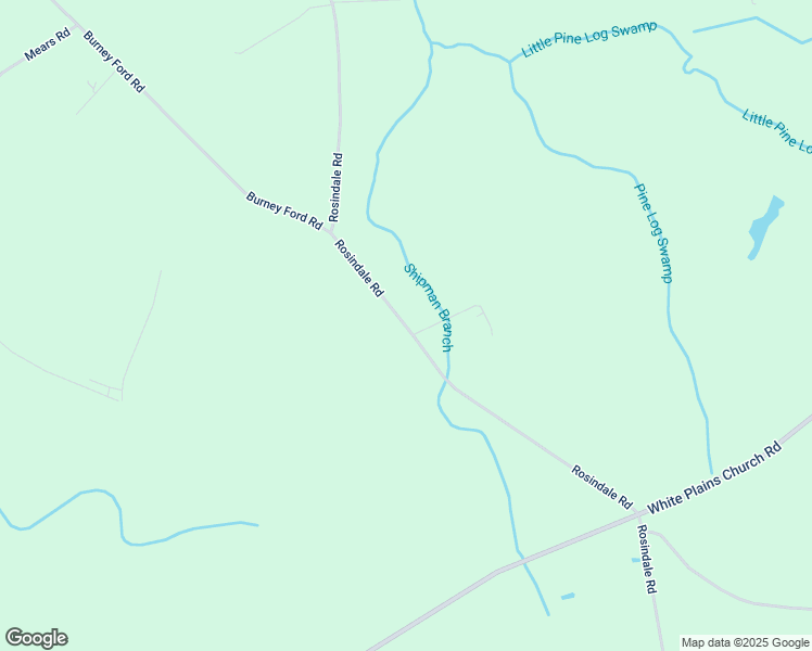 map of restaurants, bars, coffee shops, grocery stores, and more near Burney Ford Road in Council