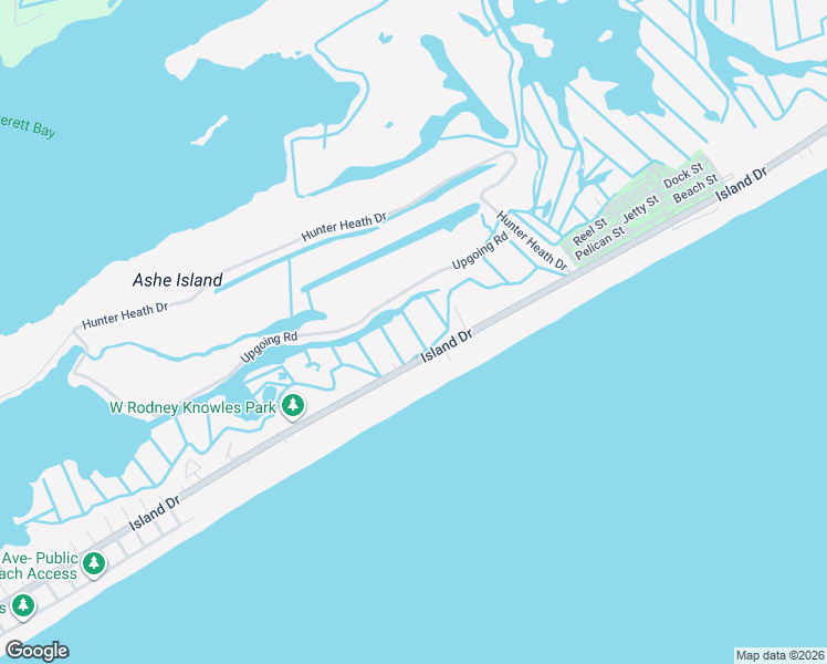 map of restaurants, bars, coffee shops, grocery stores, and more near 3655 Island Dr in North Topsail Beach