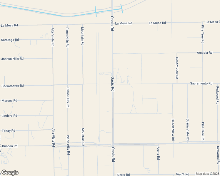 map of restaurants, bars, coffee shops, grocery stores, and more near 12472 Oasis Road in Piñon Hills
