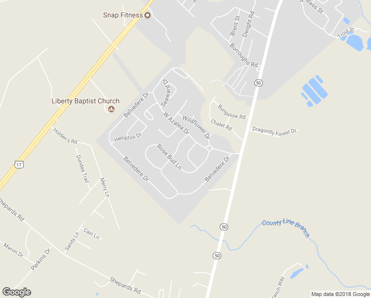 map of restaurants, bars, coffee shops, grocery stores, and more near 417 Amarillis Lane in Holly Ridge