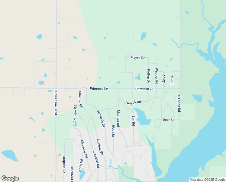 map of restaurants, bars, coffee shops, grocery stores, and more near 4539 Primrose Lane in Sulphur
