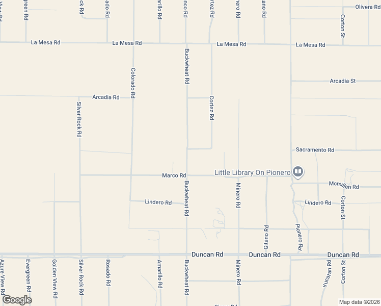 map of restaurants, bars, coffee shops, grocery stores, and more near 12483 Buckwheat Road in Piñon Hills