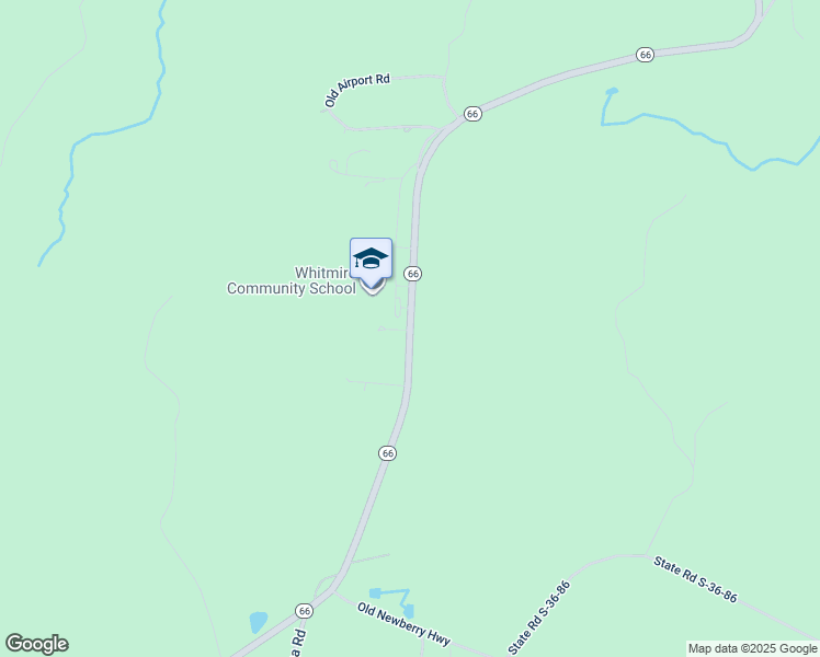 map of restaurants, bars, coffee shops, grocery stores, and more near 2597 South Carolina 66 in Whitmire