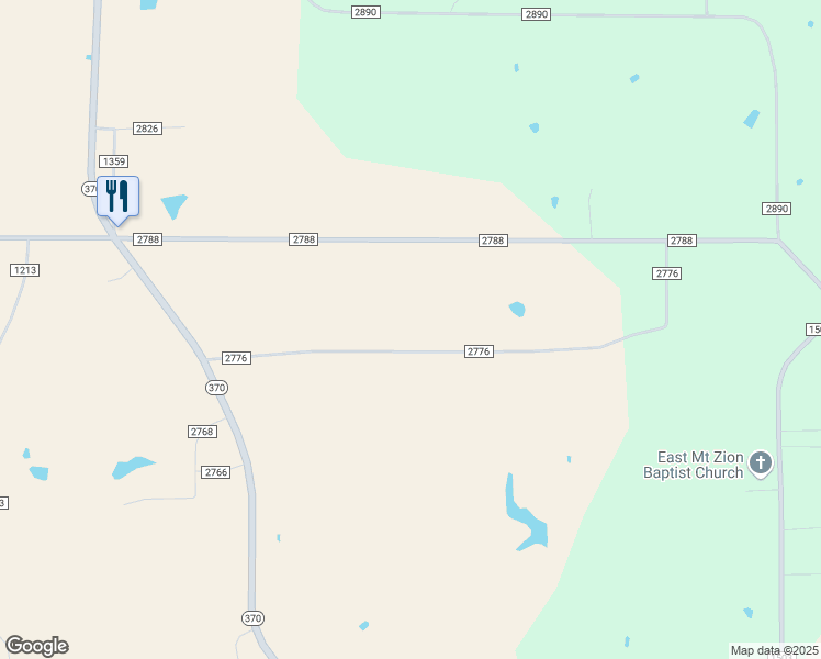 map of restaurants, bars, coffee shops, grocery stores, and more near 188 Road 2776 in Baldwyn