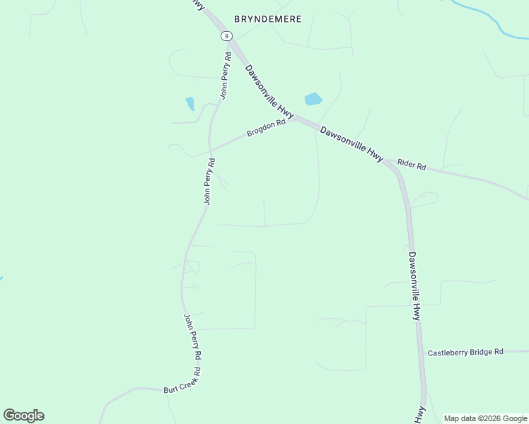 map of restaurants, bars, coffee shops, grocery stores, and more near Greenwood Trail in Dawsonville