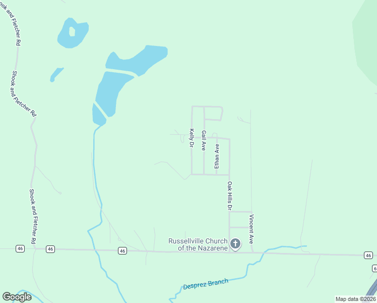 map of restaurants, bars, coffee shops, grocery stores, and more near 37-511 Kelly Dr in Russellville