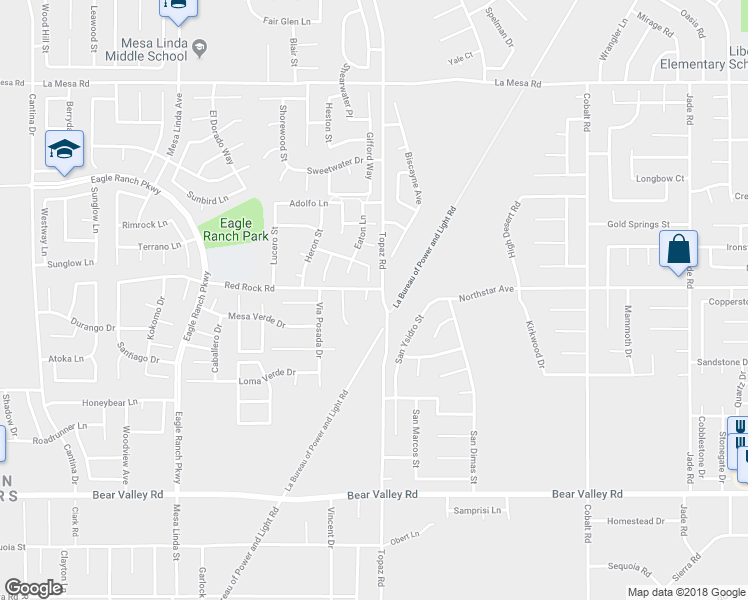 map of restaurants, bars, coffee shops, grocery stores, and more near 12481 Clearwater Court in Victorville