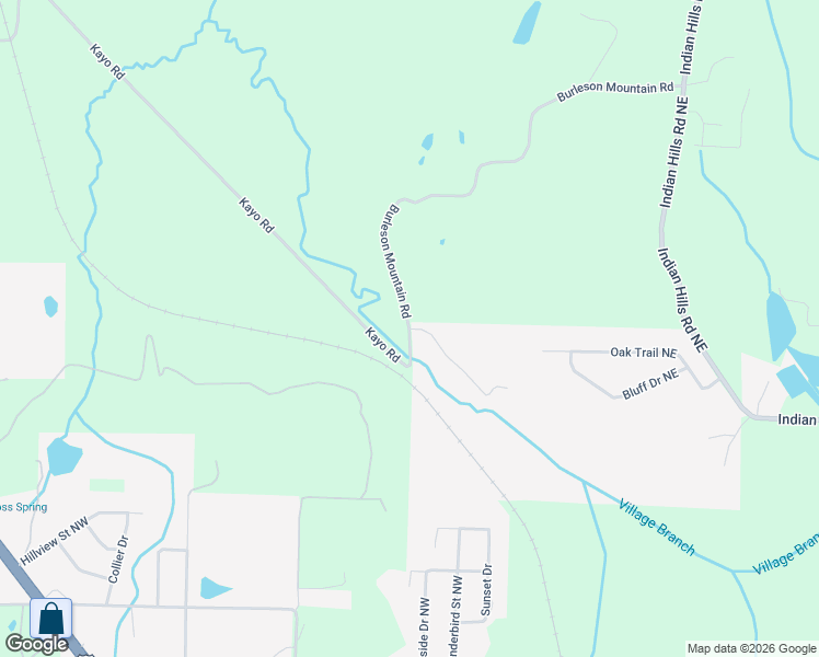 map of restaurants, bars, coffee shops, grocery stores, and more near 812 Burleson Mountain Road in Decatur