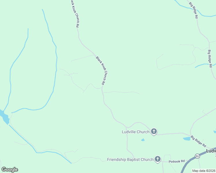 map of restaurants, bars, coffee shops, grocery stores, and more near 724 Black Knob Church Road in Ranger