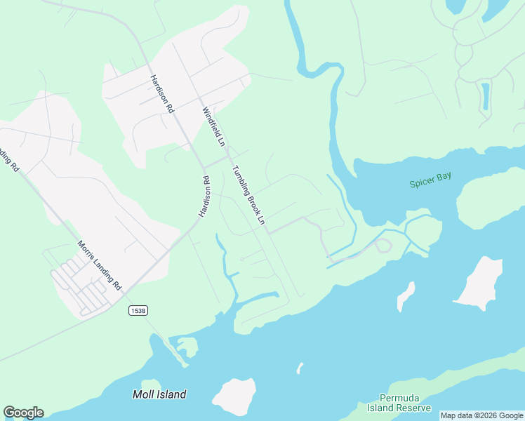 map of restaurants, bars, coffee shops, grocery stores, and more near 247 Tumbling Brook Lane in Holly Ridge