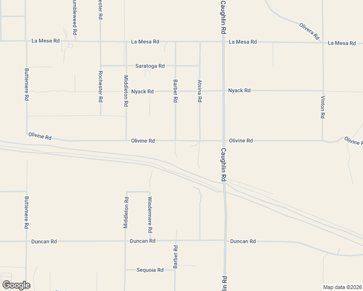 map of restaurants, bars, coffee shops, grocery stores, and more near 7925 Olivine Road in Phelan
