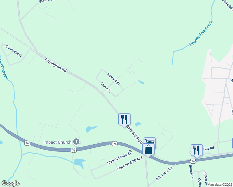 map of restaurants, bars, coffee shops, grocery stores, and more near 315 Grove Street in Clinton