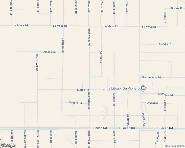 map of restaurants, bars, coffee shops, grocery stores, and more near 12543 Buckwheat Road in Pinon Hills
