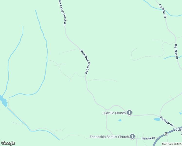 map of restaurants, bars, coffee shops, grocery stores, and more near 730 Black Knob Church Rd in Ranger