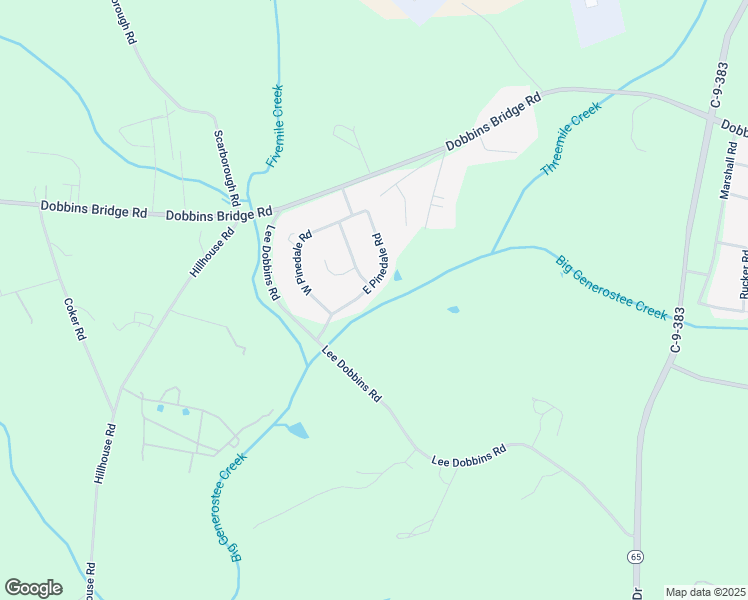 map of restaurants, bars, coffee shops, grocery stores, and more near 303 East Pinedale Road in Anderson